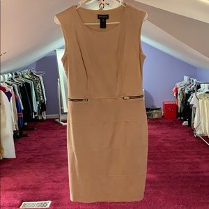 Faux Suede Pencil Dress